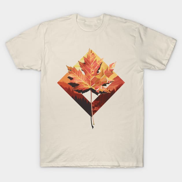 Maple Low Poly T-Shirt by bluerockproducts